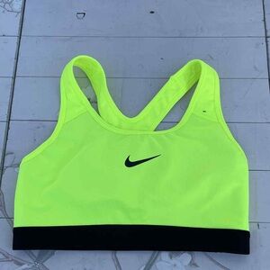 Nike Bright Yellow Sports Bra with Black Trim